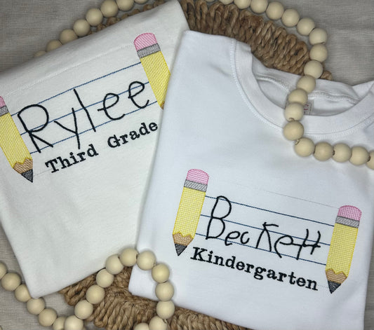 Handwriting School Tee